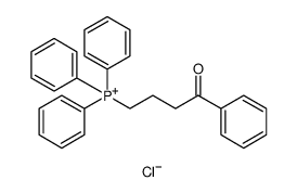 Phosphonium, (4-oxo-4-phenylbutyl)triphenyl-, chloride (1:1) Structure