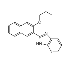 2-[3-(2-methylpropoxy)naphthalen-2-yl]-1H-imidazo[4,5-b]pyridine Structure