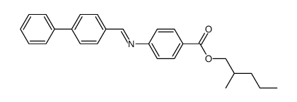 2-methylpentyl 4-(4-phenylbenzylideneamino)benzoate Structure