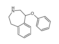 5-phenoxy-2,3,4,5-tetrahydro-1H-3-benzazepine结构式