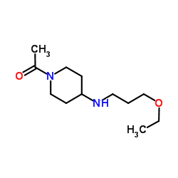 1-{4-[(3-Ethoxypropyl)amino]-1-piperidinyl}ethanone Structure