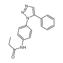 N-[4-(5-phenyltriazol-1-yl)phenyl]propanamide结构式