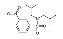 N,N-bis(2-methylpropyl)-3-nitrobenzenesulfonamide结构式