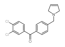 3,4-DICHLORO-4'-(3-PYRROLINOMETHYL) BENZOPHENONE picture