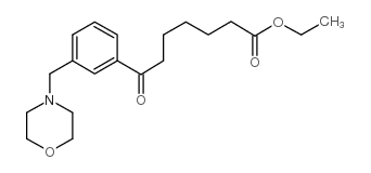 ETHYL 7-[3-(MORPHOLINOMETHYL)PHENYL]-7-OXOHEPTANOATE Structure