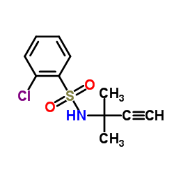 2-Chloro-N-(2-methyl-3-butyn-2-yl)benzenesulfonamide Structure