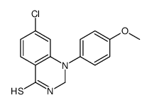 7-chloro-1-(4-methoxyphenyl)-2,3-dihydroquinazoline-4-thione结构式