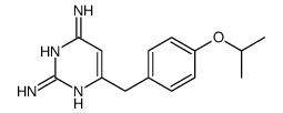 6-[(4-propan-2-yloxyphenyl)methyl]pyrimidine-2,4-diamine结构式