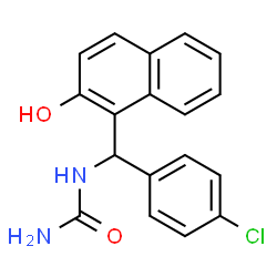 1-[(4-Chlorophenyl)(2-hydroxy-1-naphthyl)methyl]urea结构式