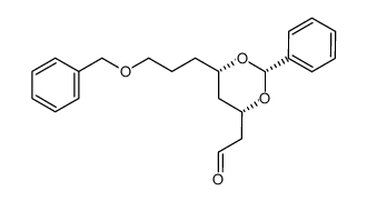 2-[(2S,4S,6S)-6-(3-benzyloxy-propyl)-2-phenyl-1,3-dioxan-4-yl]acetaldehyde Structure