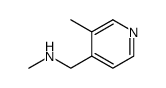 4-Pyridinemethanamine, N,3-dimethyl- Structure