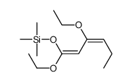 1,3-diethoxyhexa-1,3-dienoxy(trimethyl)silane结构式
