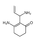 3-amino-2-(1-aminoprop-2-enyl)cyclohex-2-en-1-one结构式