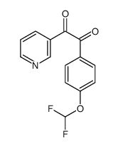 1-[4-(difluoromethoxy)phenyl]-2-pyridin-3-ylethane-1,2-dione结构式