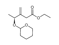 ethyl 3-[(1S)-1-(tetrahydro-2H-pyran-2-yloxy)ethyl]but-3-enoate结构式