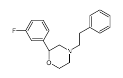 (2S)-2-(3-fluorophenyl)-4-(2-phenylethyl)morpholine结构式