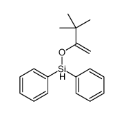 3,3-dimethylbut-1-en-2-yloxy(diphenyl)silane结构式