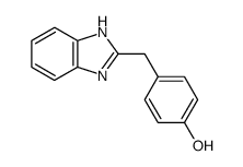 4-((1H-benzo[d]imidazol-2-yl)methyl)phenol结构式