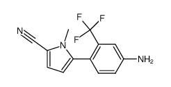 5-[4-amino-2-(trifluoromethyl)phenyl]-1-methyl-1H-pyrrole-2-carbonitrile Structure