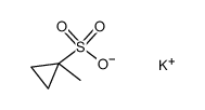 potassium 1-methylcyclopropane-1-sulfonate Structure