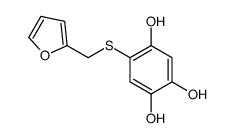 5-(furan-2-ylmethylsulfanyl)benzene-1,2,4-triol结构式