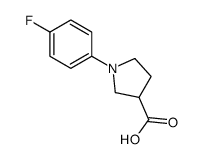 1-(4-Fluorophenyl)-3-pyrrolidinecarboxylic acid Structure