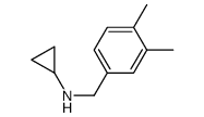 N-[(3,4-dimethylphenyl)methyl]cyclopropanamine结构式