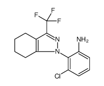 Benzenamine, 3-chloro-2-[4,5,6,7-tetrahydro-3-(trifluoromethyl)-1H-indazol-1-yl]结构式