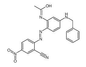 N-[2-[(2-cyano-4-nitrophenyl)azo]-5-[(phenylmethyl)amino]phenyl]acetamide structure