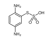 Thiosulfuric acid (H2S2O3), S-(2,5-diaminophenyl) ester Structure