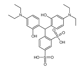 4-[bis[4-(diethylamino)-2-hydroxyphenyl]methyl]benzene-1,3-disulphonic acid structure