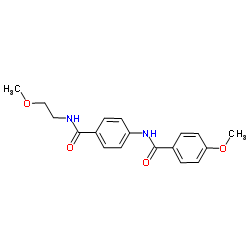 4-Methoxy-N-{4-[(2-methoxyethyl)carbamoyl]phenyl}benzamide Structure