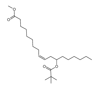 methyl 12-trimethylacetoxyoctadec-9-(Z)-enoate Structure