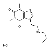 1,3-dimethyl-7-[2-(propylamino)ethyl]purine-2,6-dione,hydrochloride Structure