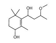 3-(1-hydroxy-3-methoxybutyl)-2,4,4-trimethylcyclohex-2-en-1-ol Structure
