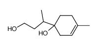 4-Methyl-1-(3-hydroxy-1-methylpropyl)-3-cyclohexen-1-ol结构式
