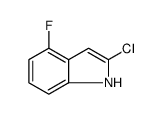 1H-Indole, 2-chloro-4-fluoro结构式