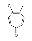 4-chloro-5-methylcyclohepta-2,4,6-trien-1-one结构式