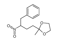 2-methyl-2-(3-nitro-4-phenylbutyl)-1,3-dioxolane Structure