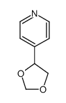 Pyridine,4-(1,3-dioxolan-4-yl)- Structure
