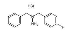 N-(4-fluorobenzyl)-N-benzylhydrazine hydrochloride结构式