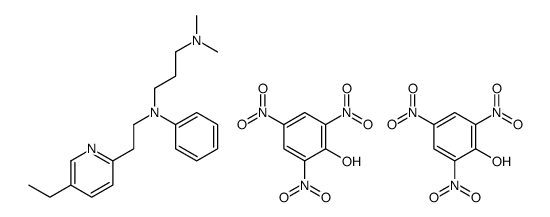 N'-[2-(5-ethylpyridin-2-yl)ethyl]-N,N-dimethyl-N'-phenylpropane-1,3-diamine,2,4,6-trinitrophenol Structure
