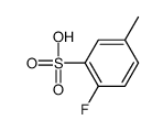 2-fluoro-5-methylbenzenesulfonic acid Structure