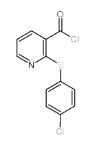 2-(4-chlorophenyl)sulfanylpyridine-3-carbonyl chloride Structure
