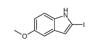 2-iodo-5-methoxy-1H-indole结构式