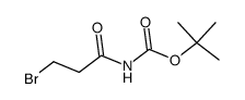 3-Brom-propionylcarbamidsaeure-tert.-butylester Structure