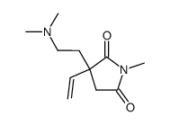 3-(2-dimethylamino-ethyl)-1-methyl-3-vinyl-pyrrolidine-2,5-dione结构式