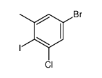 5-Bromo-3-chloro-2-iodotoluene结构式