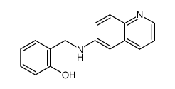 2-(Quinolin-6-ylaminomethyl)-phenol Structure
