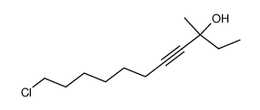 11-chloro-3-methyl-undec-4-yn-3-ol结构式